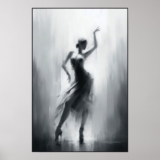 Tango Dancer i Expressive Rörelse Poster (Framsidan)
