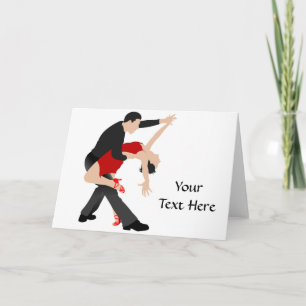 Tango Dancers (anpassad) Kort
