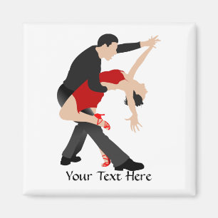 Tango Dancers (anpassad) Magnet