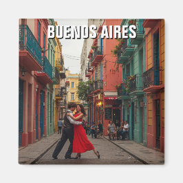 Tango Dancers Buenos Aires Argentinas resa Magnet