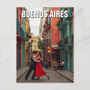 Tango Dancers Buenos Aires Argentinas resa Vykort