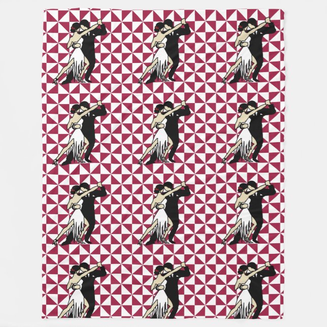 Tango Dancers Fleecefilt (Framsidan)