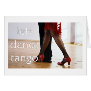Tango Dancers! Hälsningskort