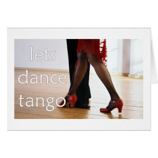 Tango Dancers! Hälsningskort