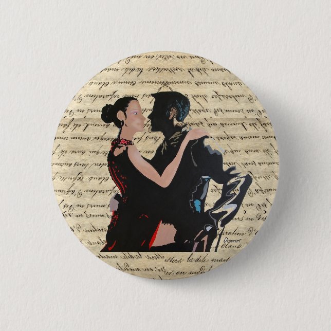 Tango dancers knapp (Framsida)