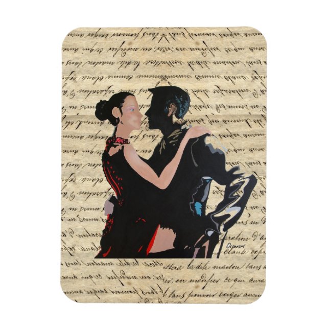 Tango dancers magnet (Vertikal)