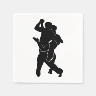 Tango Dancers Napkins Pappersservett