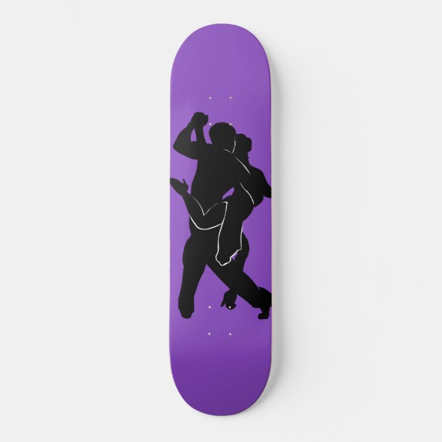 Tango Dancers par Lila Skateboard Ditt Färg (Framsida)