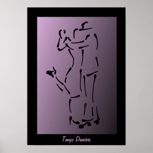 Tango Dancers Poster