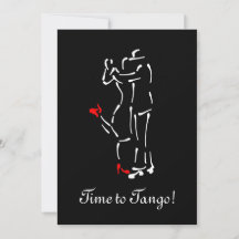 Tango Dancers (röda skor) med Anpassade Text