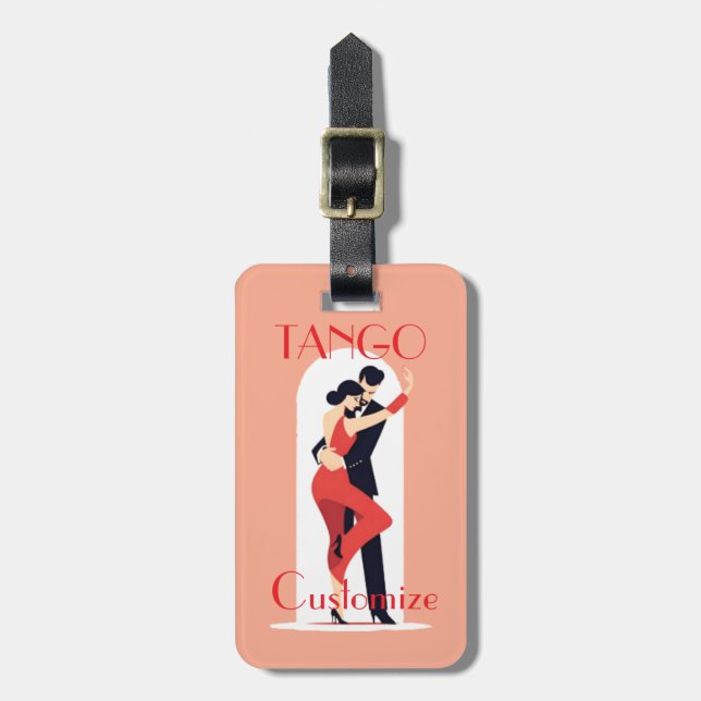 Tango Dancers Thunder_Cove Bagagebricka (Vertikal Framsida)