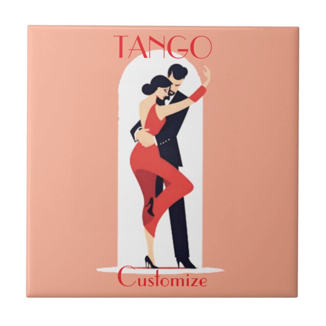 Tango Dancers Thunder_Cove Kakelplatta (Framsidan)