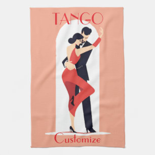 Tango Dancers Thunder_Cove Kökshandduk