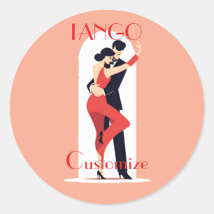 Tango Dancers Thunder_Cove Runt Klistermärke