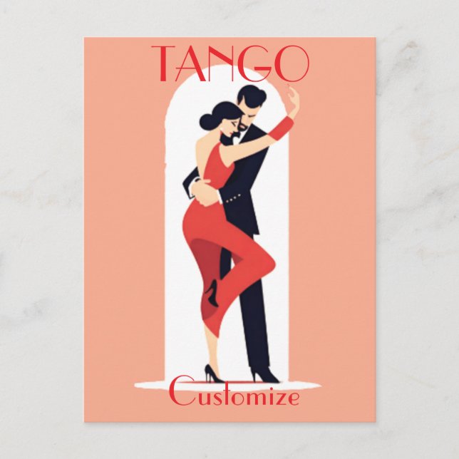 Tango Dancers Thunder_Cove Vykort (Framsida)