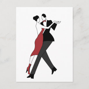 tango dancers vykort