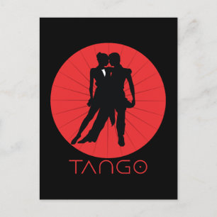 Tango Dancers Vykort