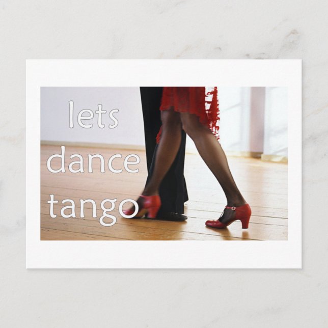 Tango Dancers! Vykort (Framsida)