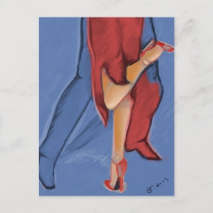 Tango Dancing Vykort