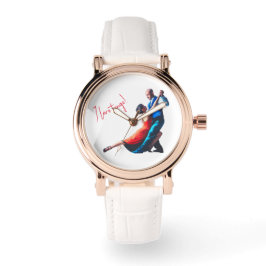 Tango-dansare - handmålad  armbandsur