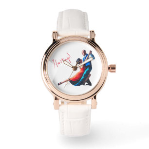 Tango-dansare - handmålad armbandsur