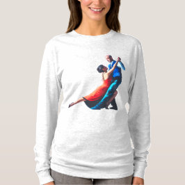 Tango-dansare - handmålning t shirt