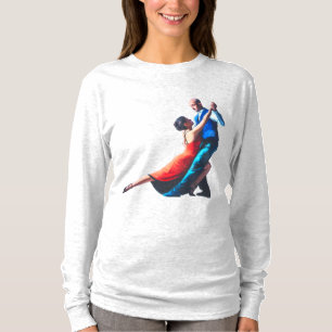 Tango-dansare - handmålning t shirt