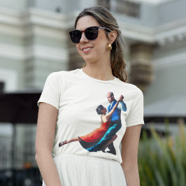 Tango-dansare - handmålning t shirt