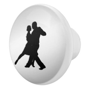 Tango-dansare Silhuett 2 Silver Knopp