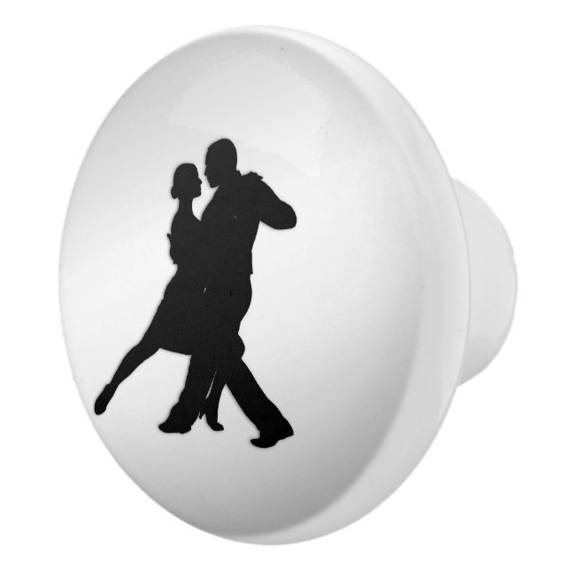 Tango-dansare Silhuett 2 Silver Knopp (Höger)