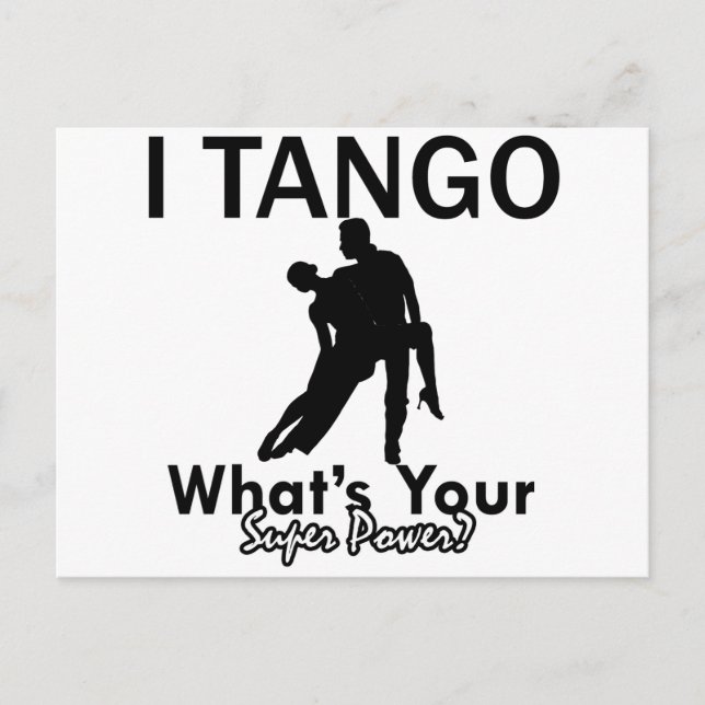Tango-dansmönster Vykort (Framsida)