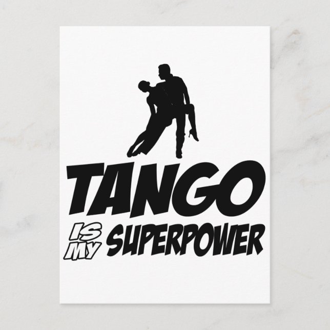 Tango-dansmönster Vykort (Framsida)