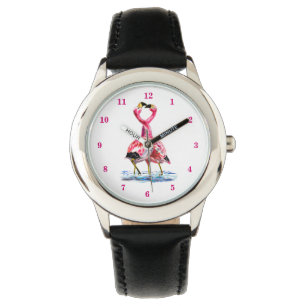 Tango Danspar Rosa Flamingo Klocka
