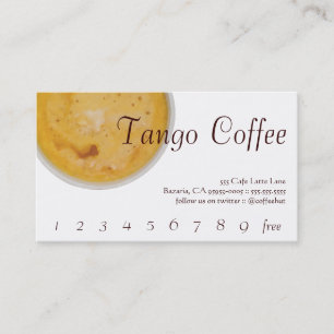 Tango Drink Slår/förmånskort Lojalitetskort