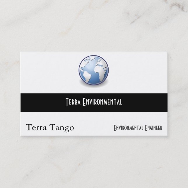Tango för jordvärldsjordklot visitkort (Framsida)