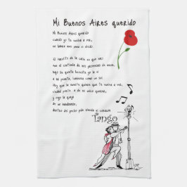 Tango för Mi Buenos Aires Querido Kökshandduk