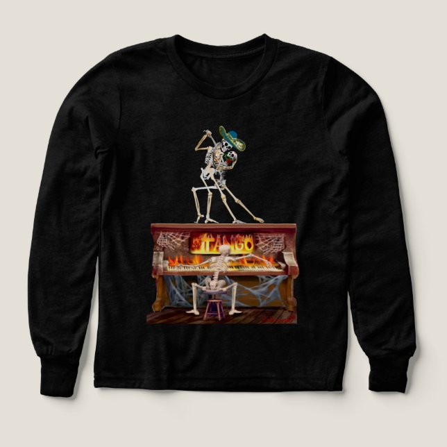 Tango Forever Día de los Muertos  T Shirt (Design framsida)