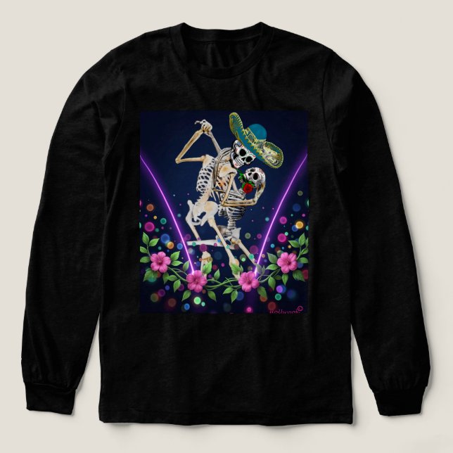 Tango Forever Día de los Muertos T Shirt (Design framsida)