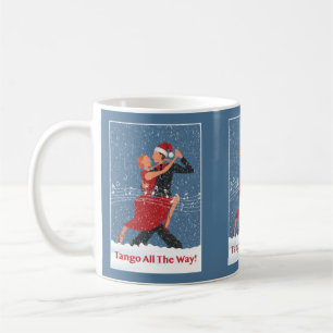 Tango hela vägen Juldango-dansare Kaffemugg