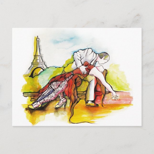 Tango i Paris Vykort (Framsida)