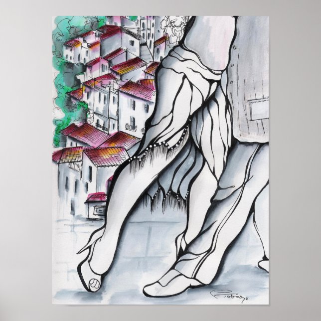 Tango i Spanien Poster (Framsidan)