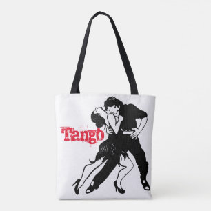 Tango kopplar ihop silhouetten tygkasse