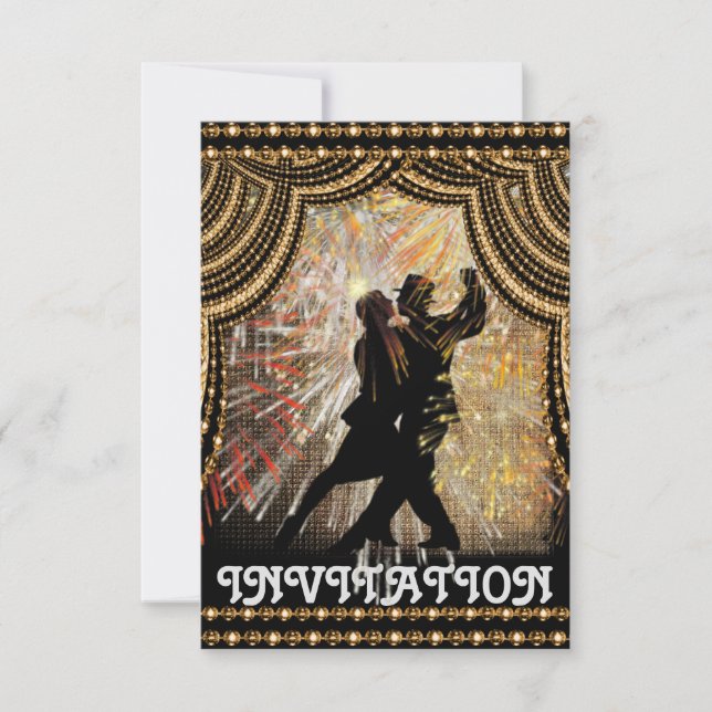 Tango Latin Dance Party-inbjudan Inbjudningar (Framsida)