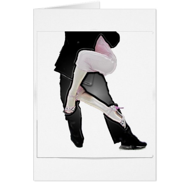 Tango legs hälsningskort (Framsidan)