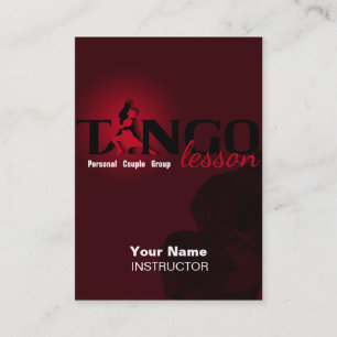 Tango Lesson - Business, Schedule-, Profilkort Visitkort
