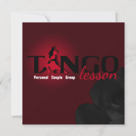 Tango Lesson - Card, Inbjudan