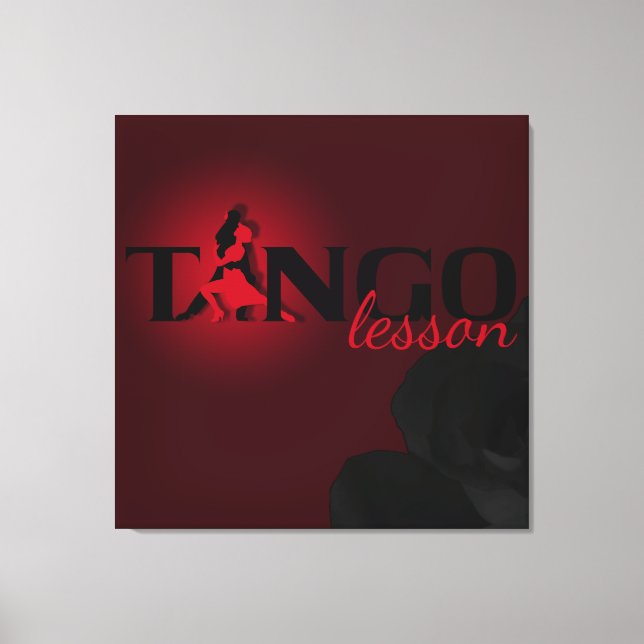 Tango Lesson - Wrapped Canvas (Framsida)