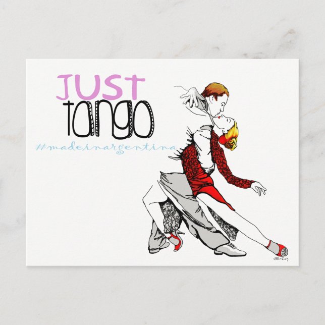 Tango Made i Argentina Vykort (Framsida)