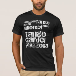 Tango Milonga och Piazzolla Tee Shirt