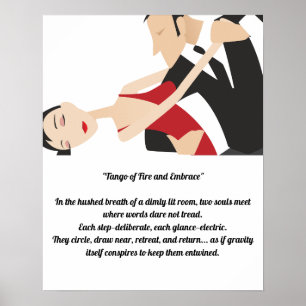 Tango Par Dance of Romantik och Passion Poster